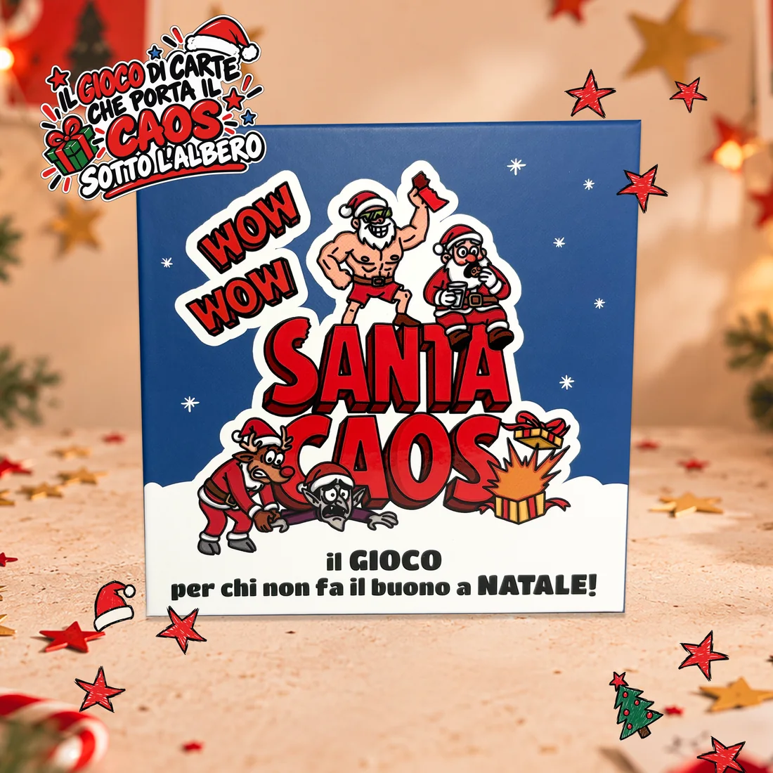 Santa Caos — il gioco di carte che porta il caos sotto l’albero